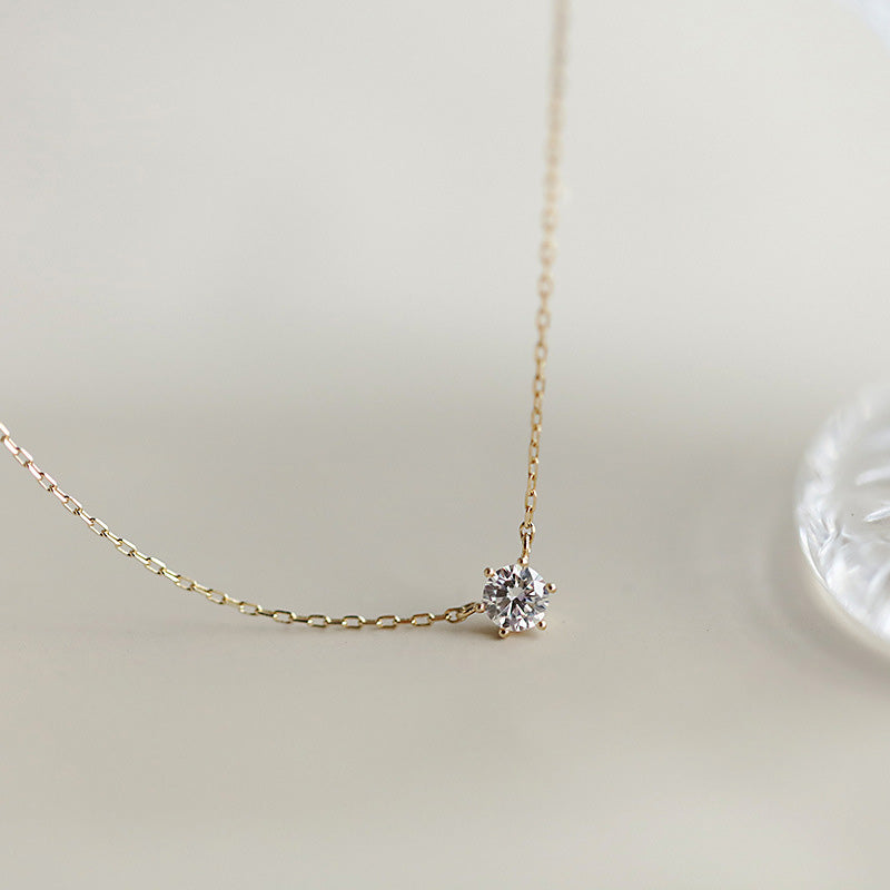 MINIMALIST CUT DIAMOND PENDANT - Luminous Amore