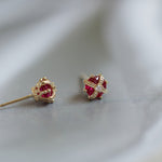 Load image into Gallery viewer, MINI CROWN STUD EARRINGS - Luminous Amore
