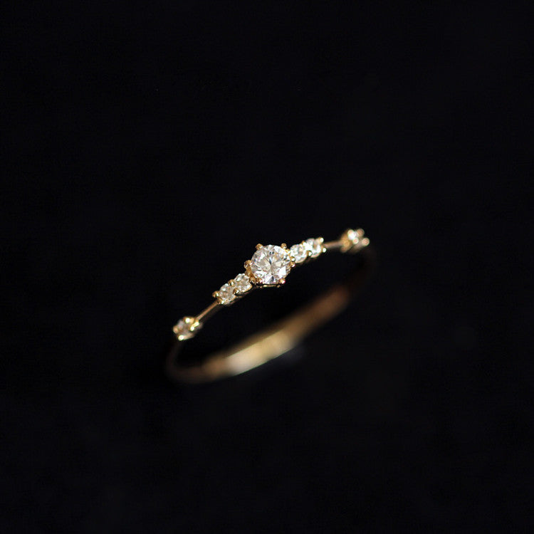 SEVEN CRYSTAL MOONSTONE RING - Luminous Amore