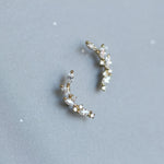 Load image into Gallery viewer, MOON BRANCH STUD EARRINGS - Luminous Amore
