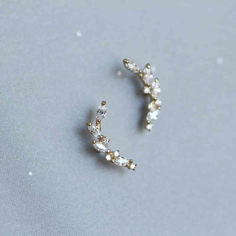 MOON BRANCH STUD EARRINGS - Luminous Amore