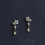 Load image into Gallery viewer, ZIRONIA SET VINTAGE MINI STUD EARRINGS - Luminous Amore
