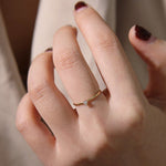 Load image into Gallery viewer, GOLD FINE CUBIC ZIRCONIA RING - Luminous Amore
