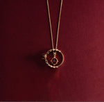 Load image into Gallery viewer, HALO GARNET PENDANT - Luminous Amore
