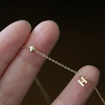 Load image into Gallery viewer, GOLD H INITIAL &amp; DIAMOND BRACELET - Luminous Amore
