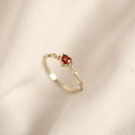 Load image into Gallery viewer, RUBY HEART RING - Luminous Amore
