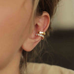 Load image into Gallery viewer, HONEYCOMB EAR CUFFS - Luminous Amore
