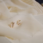 Load image into Gallery viewer, MINI DUAL BUTTERFLY EARRINGS - Luminous Amore
