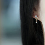 Load image into Gallery viewer, ZIRONIA SET VINTAGE MINI STUD EARRINGS - Luminous Amore
