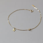 Load image into Gallery viewer, GOLD H INITIAL &amp; DIAMOND BRACELET - Luminous Amore
