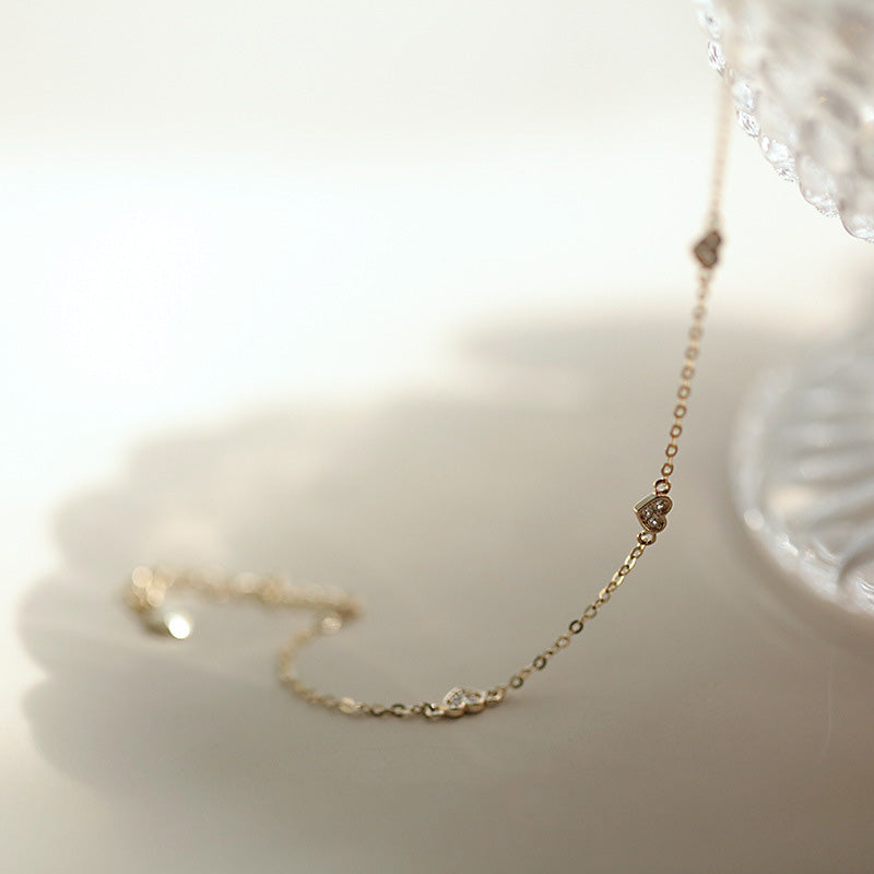 PAVE HEART BRACELET - Luminous Amore