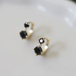 Load image into Gallery viewer, GOTHIC BLACK CUBIC ZIRCONIA EAR CUFFS - Luminous Amore
