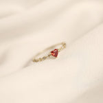 Load image into Gallery viewer, RUBY HEART RING - Luminous Amore
