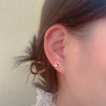 Load image into Gallery viewer, MOON PEARL STUD EARRINGS - Luminous Amore
