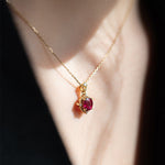 Load image into Gallery viewer, HALO GARNET PENDANT - Luminous Amore
