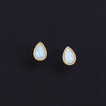 Load image into Gallery viewer, MINI OPAL STUD EARRINGS - Luminous Amore
