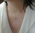 Load image into Gallery viewer, SCATTER HEART BAR NECKLACE - Luminous Amore
