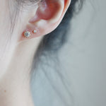 Load image into Gallery viewer, MINI SUN STUD EARRINGS - Luminous Amore
