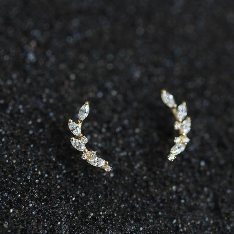 MOON BRANCH STUD EARRINGS - Luminous Amore