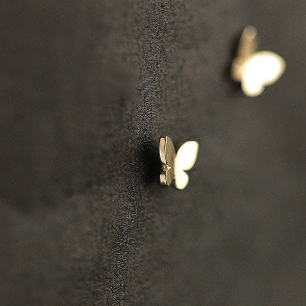 MINI MINIMALISTIC BUTTERFLY EARRINGS - Luminous Amore