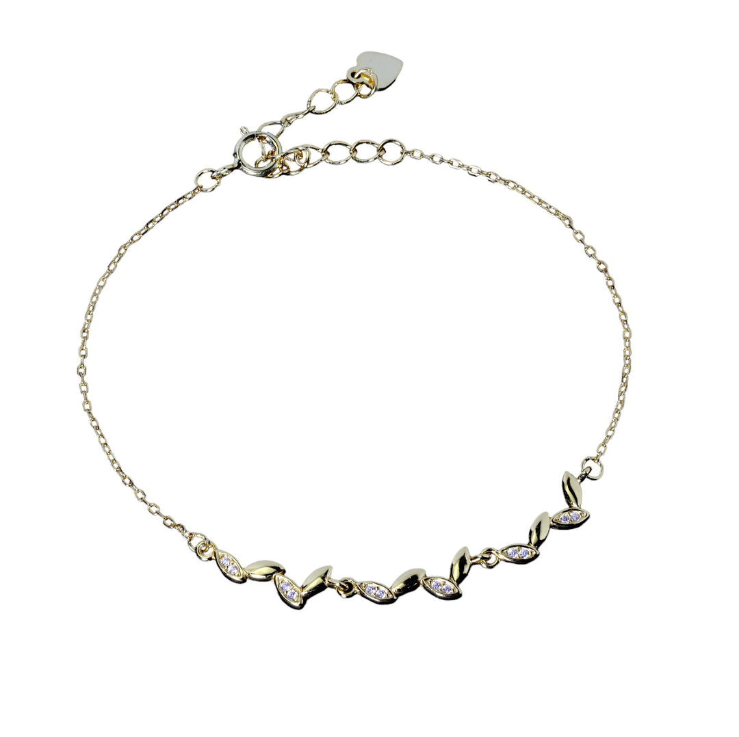 MINI LEAF BAR BRACELET - Luminous Amore
