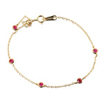 Load image into Gallery viewer, MINI RUBY BEADED BRACELET - Luminous Amore
