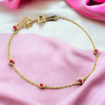 Load image into Gallery viewer, MINI RUBY BEADED BRACELET - Luminous Amore
