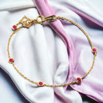 Load image into Gallery viewer, MINI RUBY BEADED BRACELET - Luminous Amore
