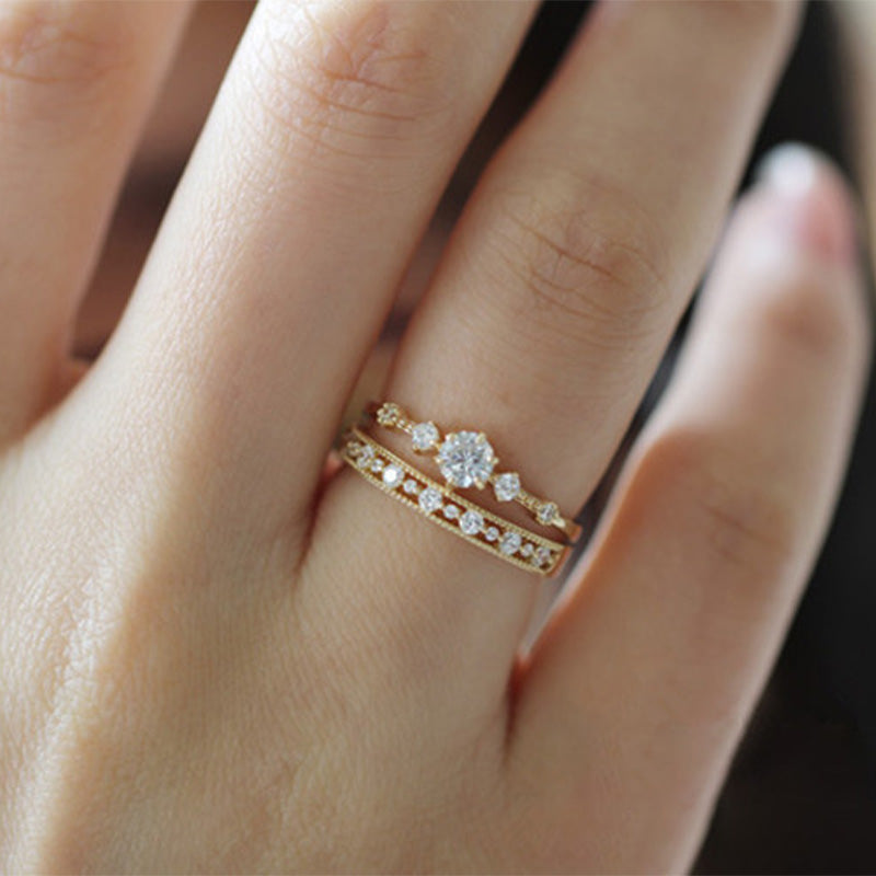 CUBIC ZIRCONIA NICK SET BAND - Luminous Amore