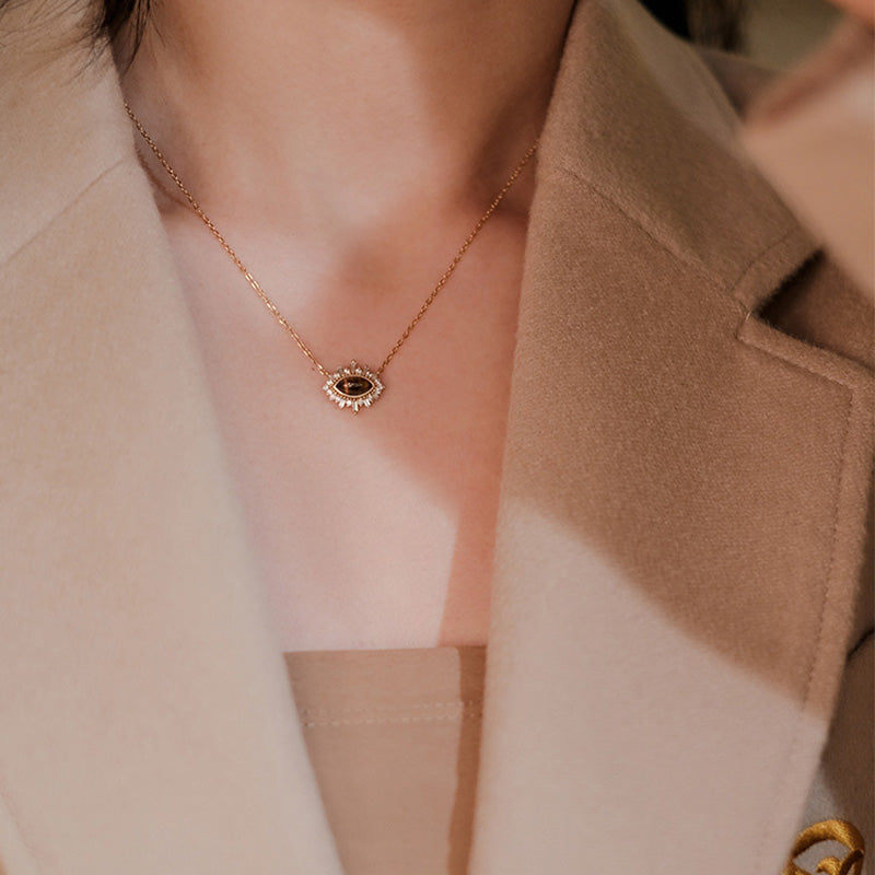 VINTAGE TIGER EYE PENDANT - Luminous Amore
