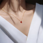 Load image into Gallery viewer, RUBY HEART PENDANT - Luminous Amore
