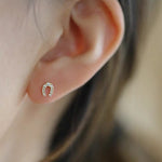 Load image into Gallery viewer, MINI HORSESHOE EARRINGS - Luminous Amore
