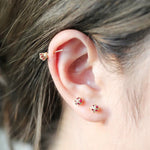 Load image into Gallery viewer, MINI CROWN STUD EARRINGS - Luminous Amore
