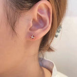 Load image into Gallery viewer, MINI CROWN STUD EARRINGS - Luminous Amore
