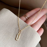 Load image into Gallery viewer, CLASSIC PAPERCLIP PENDANT - Luminous Amore
