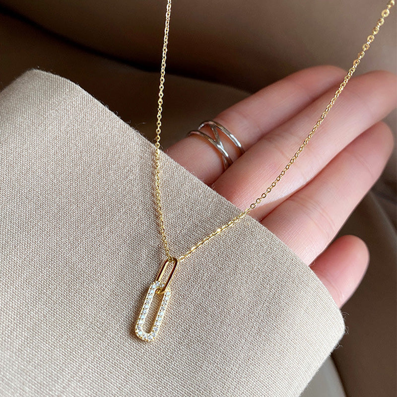 CLASSIC PAPERCLIP PENDANT - Luminous Amore