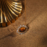 Load image into Gallery viewer, VINTAGE TIGER EYE PENDANT - Luminous Amore
