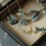 Load image into Gallery viewer, MOON &amp; STAR ETERNITY NECKLACE - Luminous Amore
