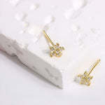 Load image into Gallery viewer, MINI STAR DIAMOND STUD EARRINGS - Luminous Amore
