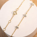 Load image into Gallery viewer, S925 Silver-Plated 18K Gold Four-Leaf Clover Bracelet - Luminous Amore
