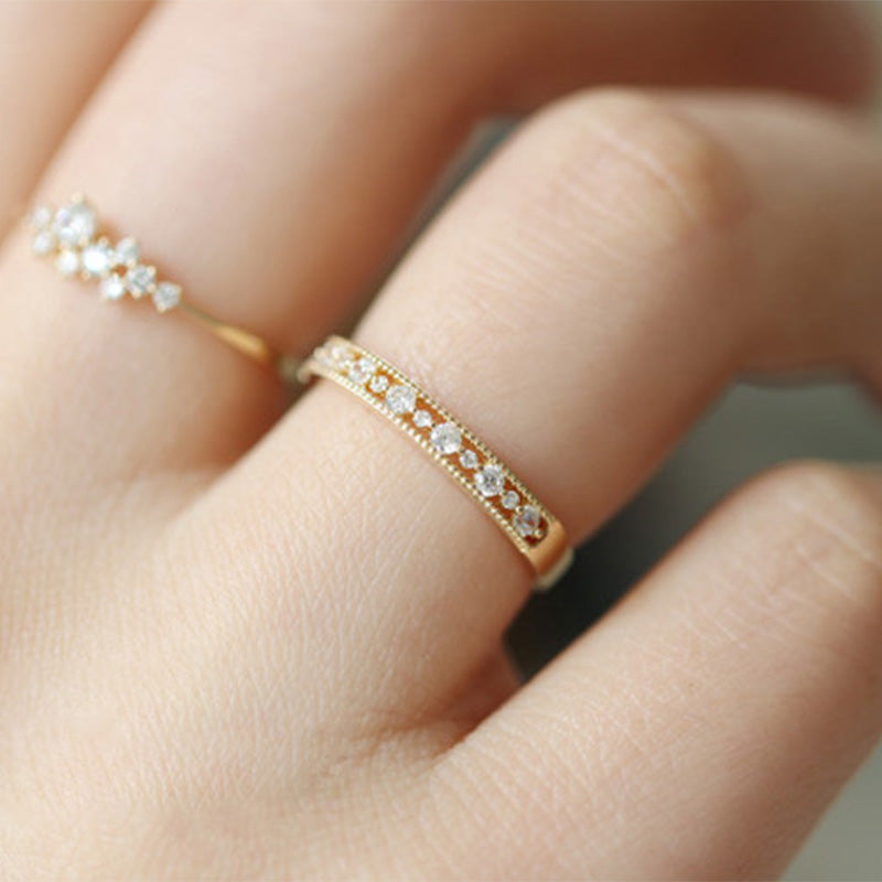 CUBIC ZIRCONIA NICK SET BAND - Luminous Amore