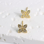 Load image into Gallery viewer, UNIQUE FLORAL STUD EARRINGS - Luminous Amore
