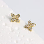 Load image into Gallery viewer, UNIQUE FLORAL STUD EARRINGS - Luminous Amore
