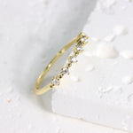 Load image into Gallery viewer, WHITE ROUND CUBIC ZIRCONIA STACKER RING - Luminous Amore
