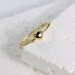 Load image into Gallery viewer, SINGLE HEART CHAIN RING - Luminous Amore

