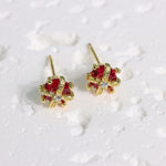 Load image into Gallery viewer, MINI CROWN STUD EARRINGS - Luminous Amore
