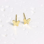 Load image into Gallery viewer, MINI MINIMALISTIC BUTTERFLY EARRINGS - Luminous Amore
