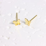 Load image into Gallery viewer, MINI MINIMALISTIC BUTTERFLY EARRINGS - Luminous Amore

