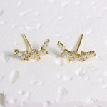 Load image into Gallery viewer, MOON BRANCH STUD EARRINGS - Luminous Amore
