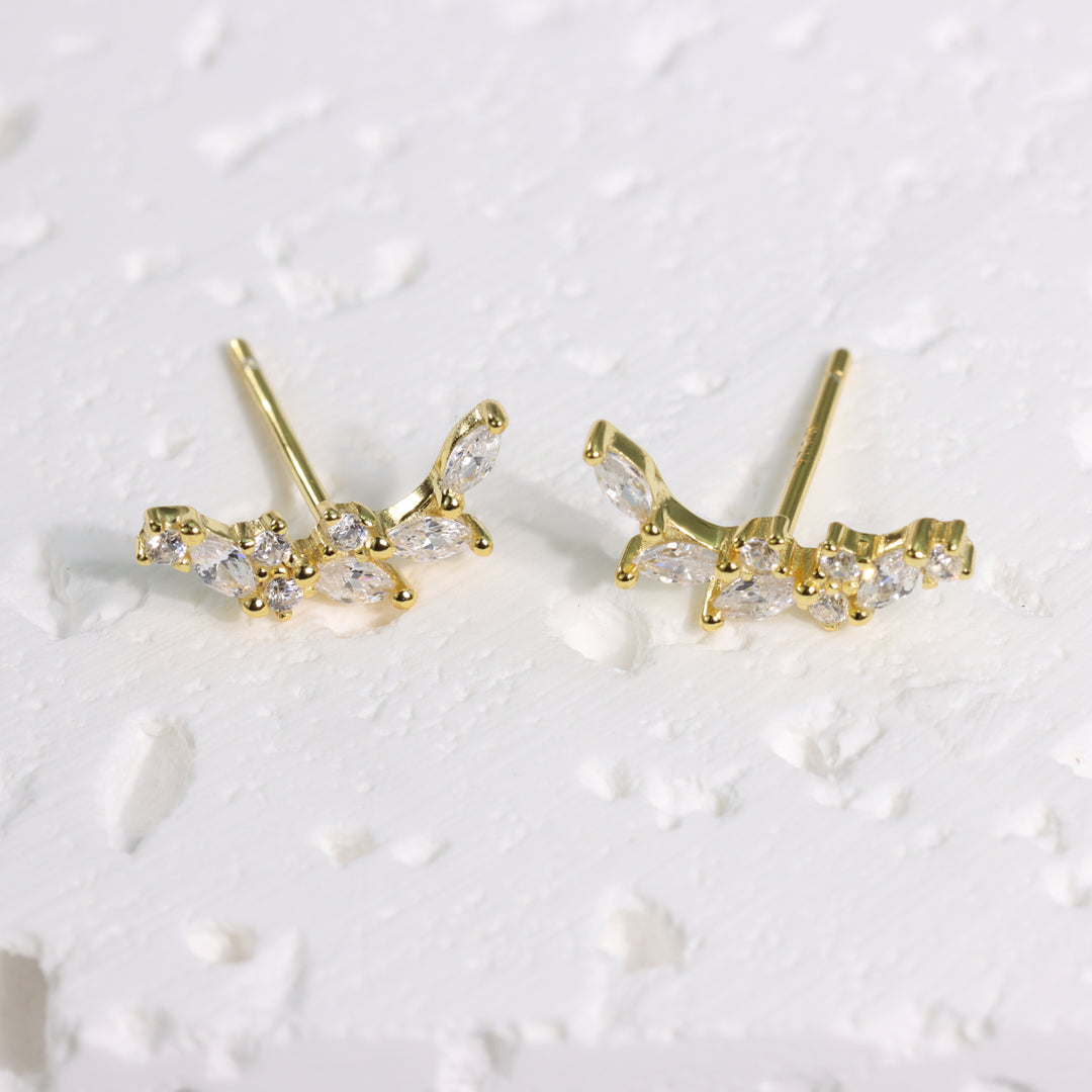 MOON BRANCH STUD EARRINGS - Luminous Amore